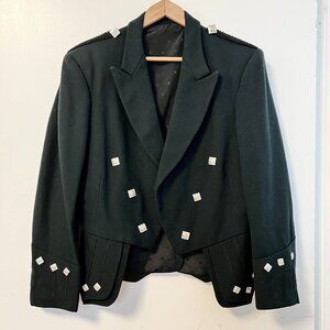 Kilt Jacket Barathea Wool Regulation Doublet Prince Charlie Scottish Wear